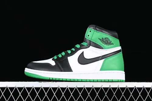 All categories Air Jordan Jordan series basketball shoes Air Jordan 1 High Pure original Air Jordan 1 High OG "Lucky Green" AJ1 Joe 1 Celtics black green toe DZ5485-031